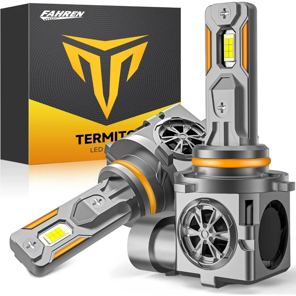 

TERMITOR LED H11/H9 Bulbs, 40000LM,1:1 Halogen Mini Size, 6500K White Illumination for Automotive H11 Fog Lights,Pack of 2