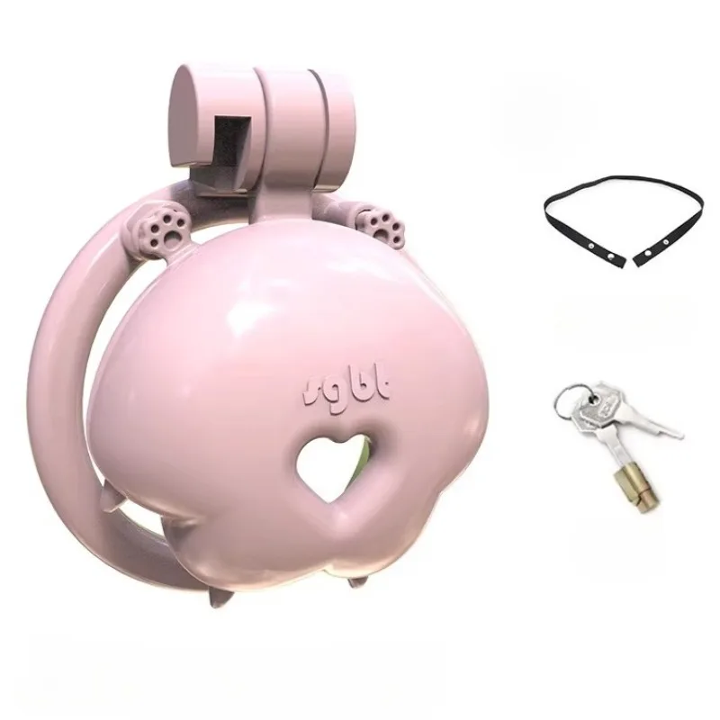 Male Chastity Cage Chastity Lock with 4 Penis Rings Adult Sex Toys for Couple Men Erotic Urethral Lock Bondage Device Penis Lock