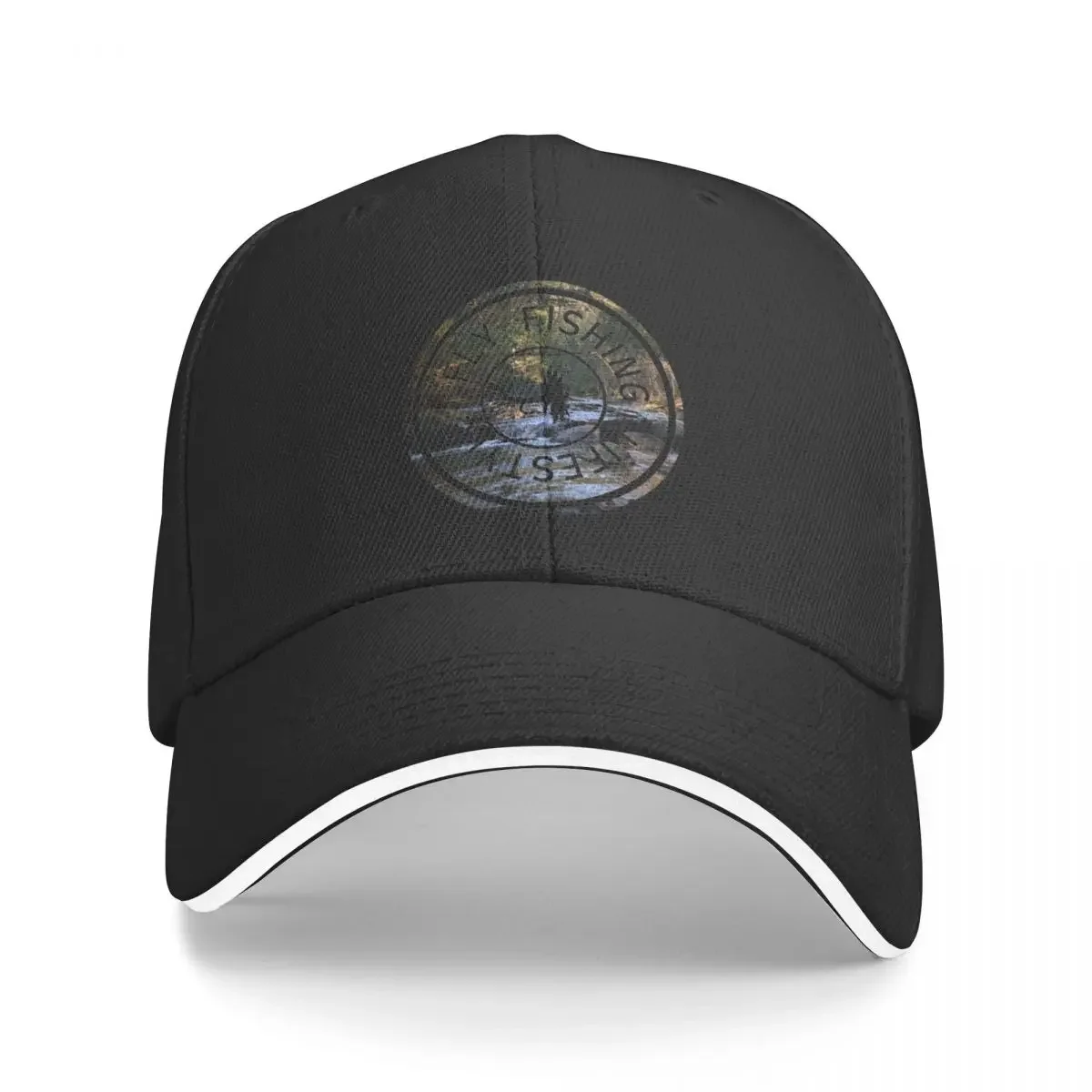 Fly Fishing Lifestyle Stream Camo Graphic Baseball Cap Golf Wear Cosplay Women's Hats For The Sun Men's