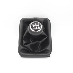 5 Speed Manual Gear Shift Knob Shifter Handle Lever With Gaiter Cover Fit For Peugeot 206 406