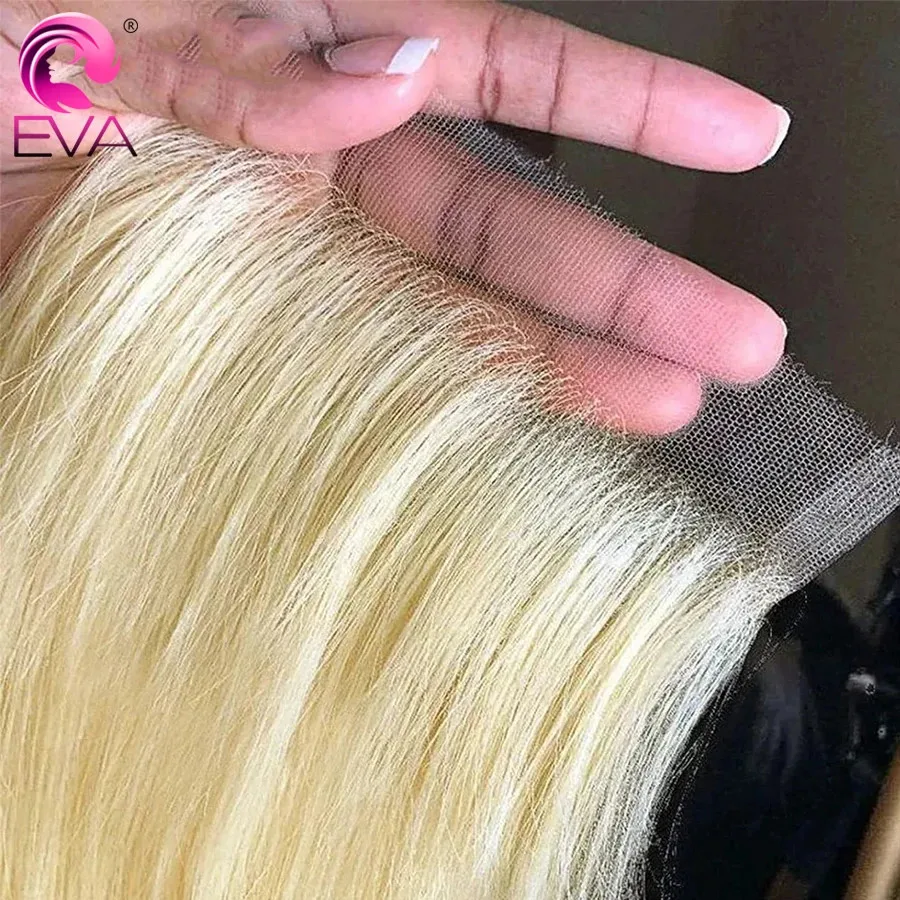 

Накладка для волос Eva Hair 613 цвета, 100% натуральные человеческие волосы, 5x5 HD Lace Closure, невидимая швейцарская HD кружевная основа, 13x4, 13x6, только фронтальная часть. # Светлые прямые волосы 613
