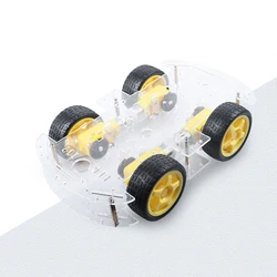 4WD Smart Robot Car Chassis Kits for Arduino Programming Project DIY Complete Electronic Automation Robot Smart Car Kit Base