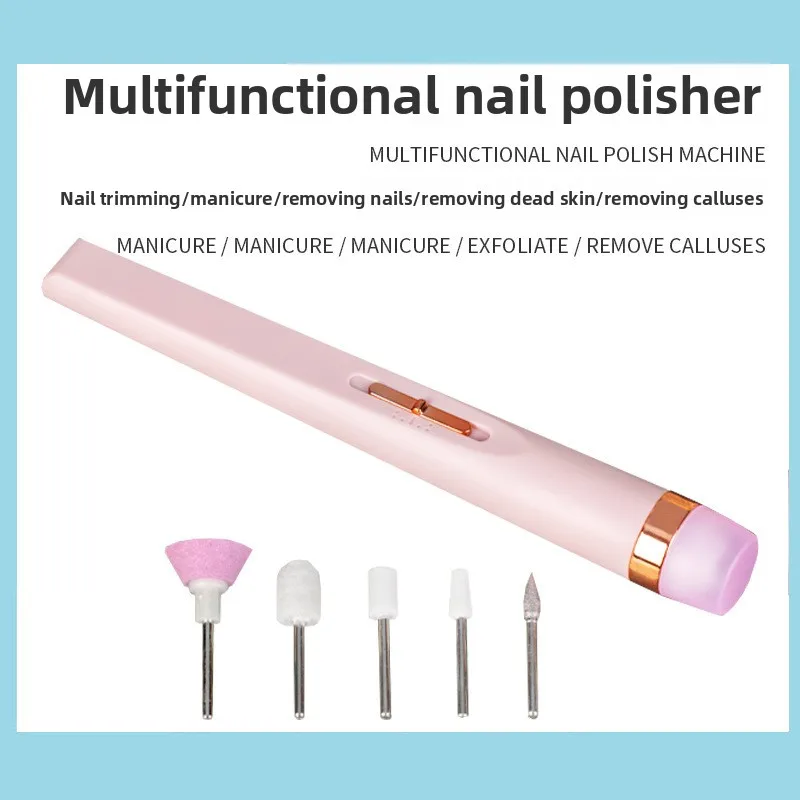 1Pcs Electric Nail Grinder Small Tools Nail Remover Nail Machine Portable Exfoliating Set Nail Grinder for Women