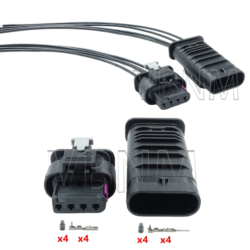 

4-контактный разъем 4F0973704 4F0 973 704 1-1718656-1 1718657-1 для автомобильной проводки, аксессуары для авто