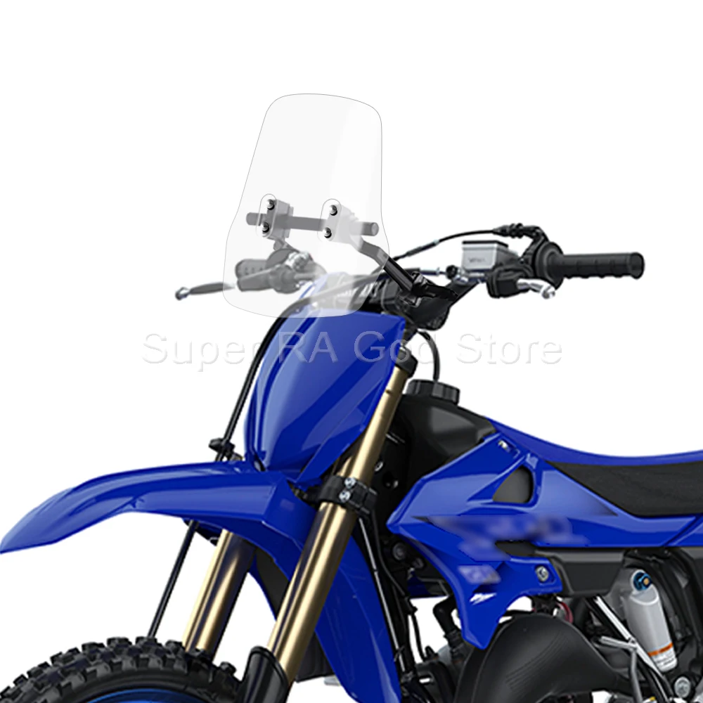 For Yamaha YZ85 YZ85LW Adventure motorcycle front windshield with 12mm navigation bracket tube