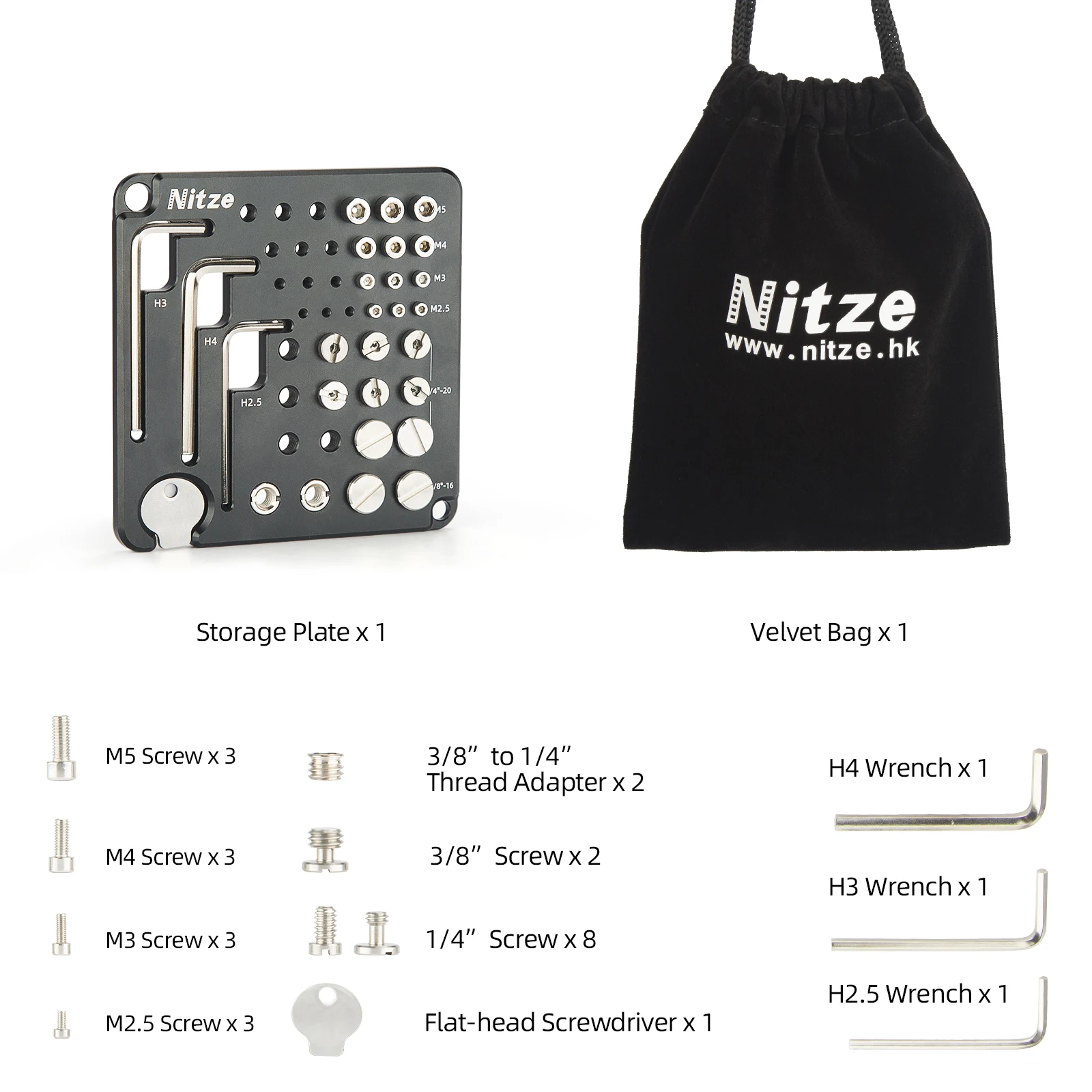 Nitze Camera Tool Screw Set w 1/4