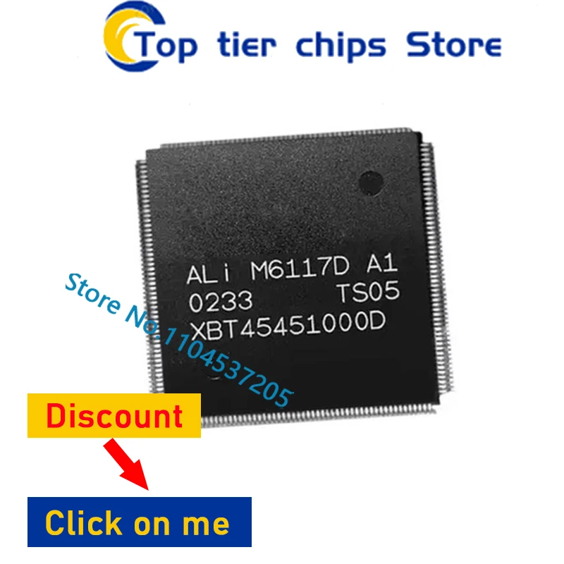 1 peça chips ic m6117d m6117 qfp em estoque
