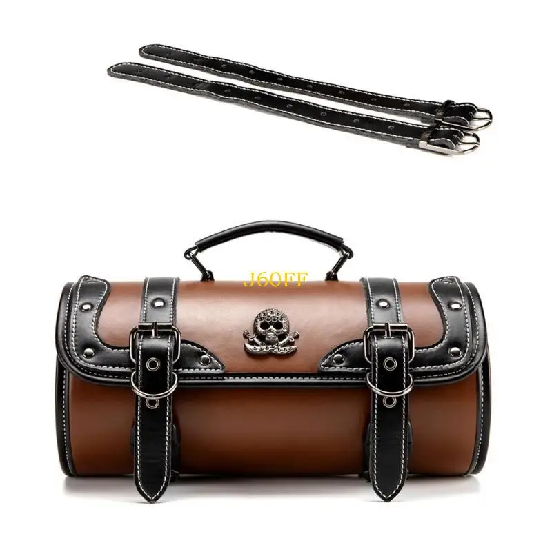 

J60F PU Leather Motorcycle Storage Bag Motorcycle Handlebar Bag for Accessories