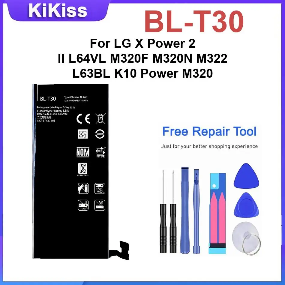 BL-T39 BL-T22 BL-T23 BL-T24 BL-T30 BL-T33 Battery For LG G7 ThinQ LG Q6 Zero LG X Power 2 K220 X Power X Cam phone Batteries