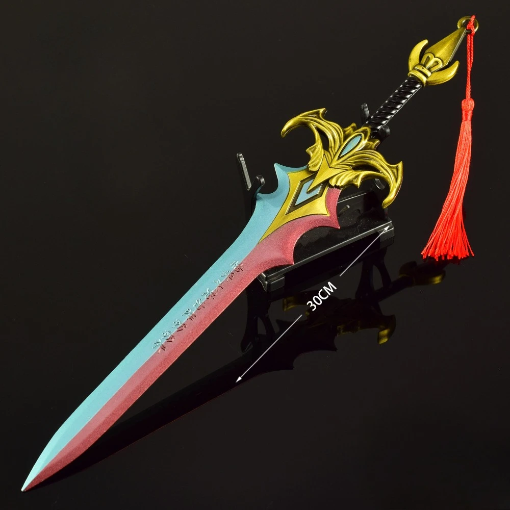 30CM Fengshen douze épées périphériques Zhu Xian épée métal artisanat armes modèle à collectionner bureau ornement cadeaux créatifs jouet