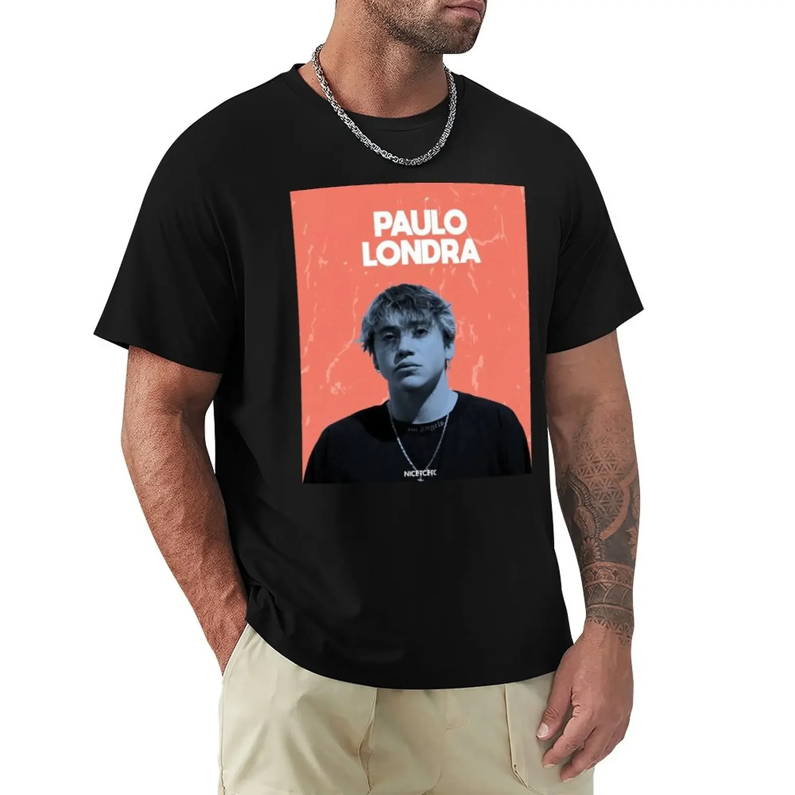 Paulo Londra T-Shirt anime summer top quick-drying mens clothing