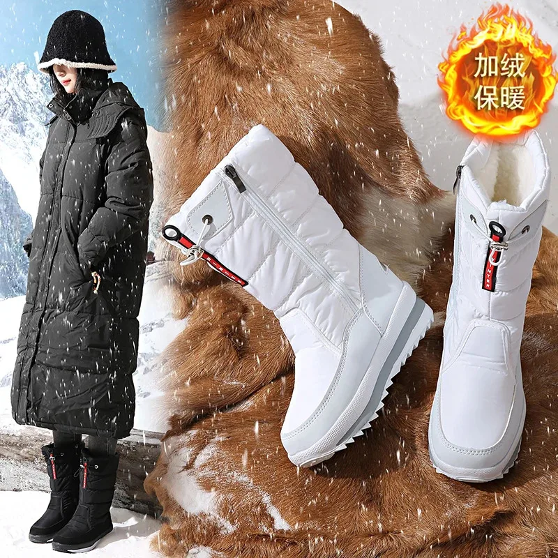 

Men's women's ankle boots winter warm, fashionable and comfortable snow boots with cotton, couple hiking cotton boots