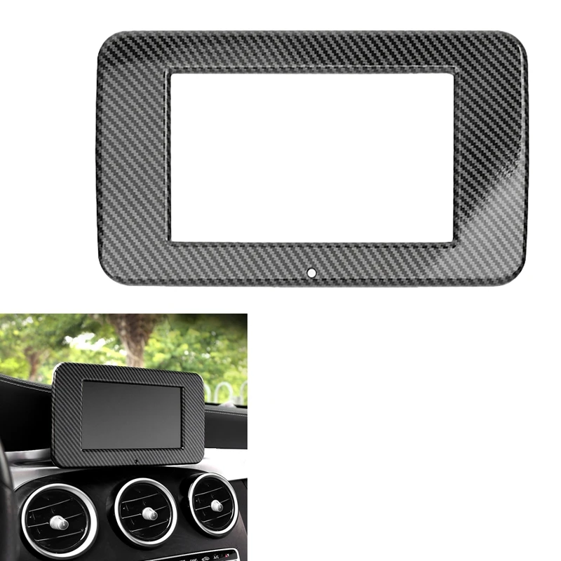 Car Center Control Navigation Screen Protection Trim Panel For Benz C Class W205 GLC W253 2015-2019