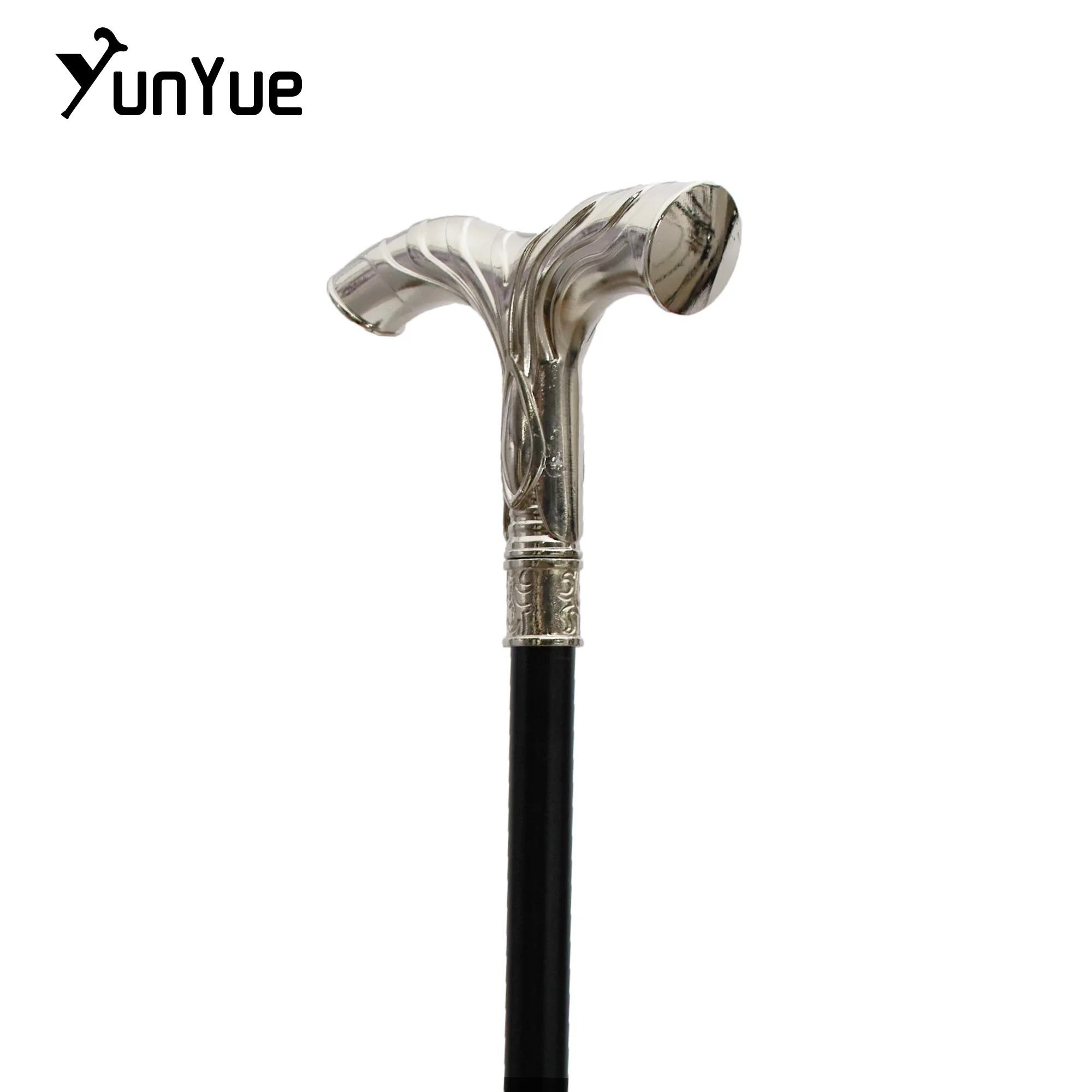 Bastone da passeggio alla moda a strisce bianche Eleganza gentildonna Stampella decorativa Puntelli cinematografici Cospaly Bastone da passeggio Bastone da trekking 93 cm