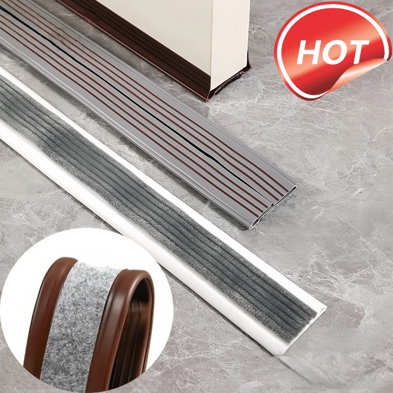 New Waterproof Felt under Door Draft Stopper Soundproofing Sealing Strip Door Guard Draught Excluder Insulation Tape for Home