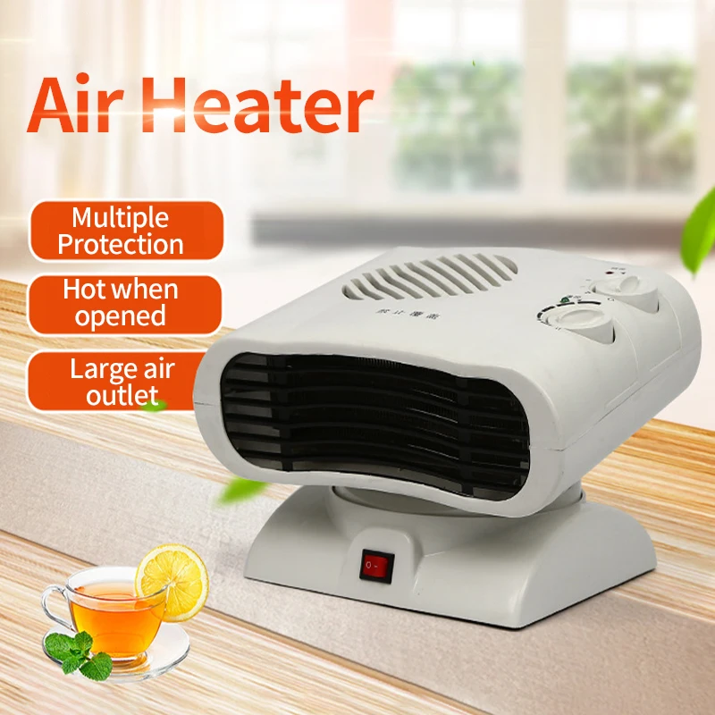 

1500W Household Electric Heater Mute Fan Heaters Warm Machine Desktop Air Blower 3S Fast Heating Fan for Home Office Winter Use