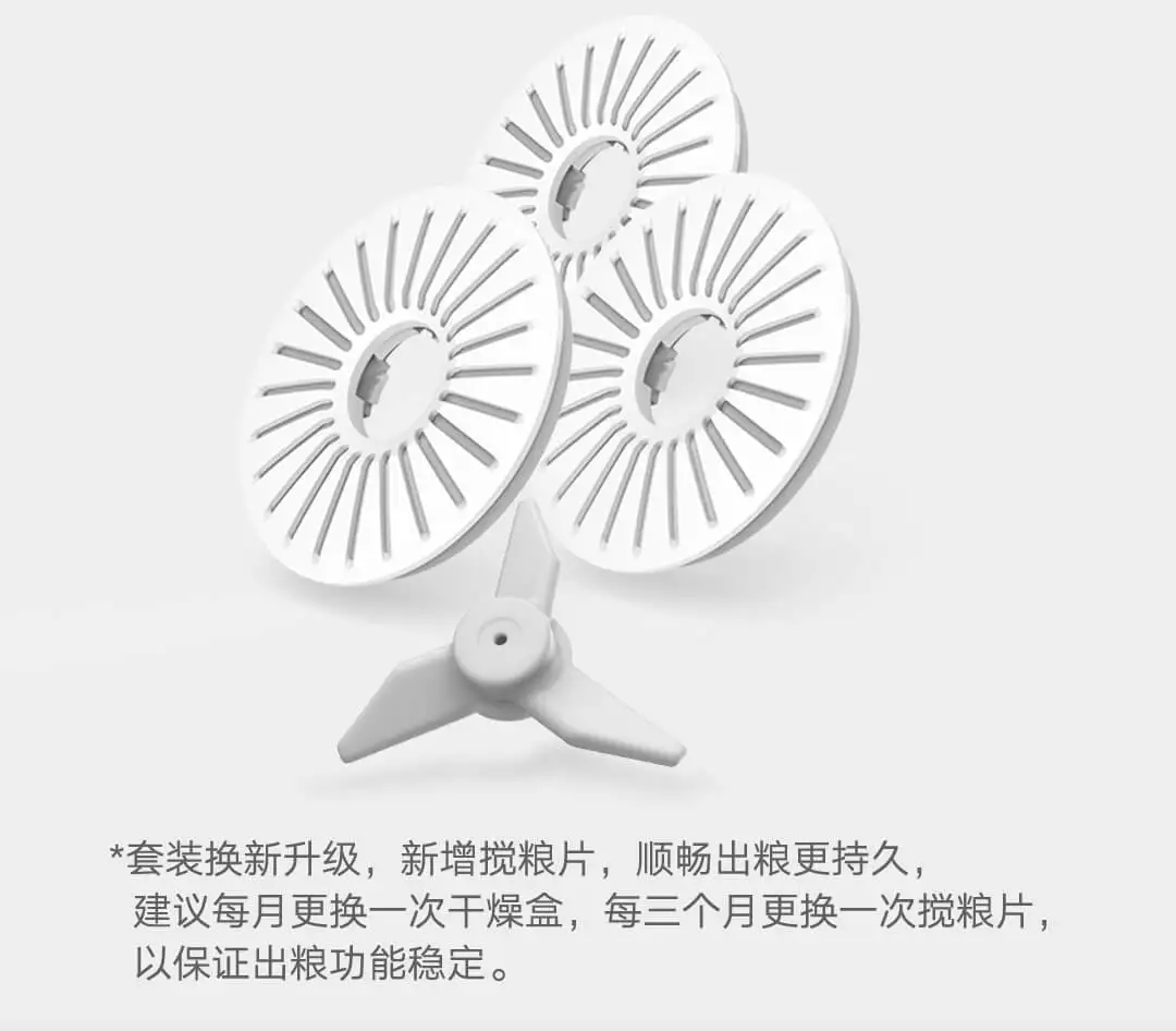 Xiaomi Mijia ชุดกล่องอบแห้งป้อนสัตว์เลี้ยงอัจฉริยะเชื่อมต่อกับแอป Mijia สำหรับ Xiaomi ที่ให้อาหารสัตว์เลี้ยง3ชิ้น