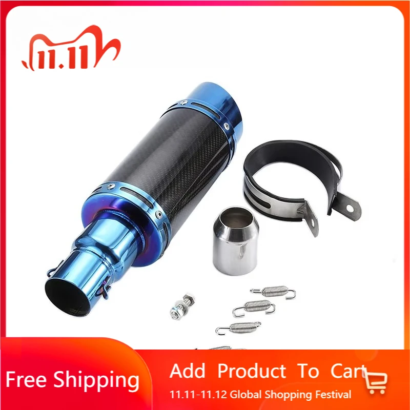 STLF Motorcycle Muffler Exhaust with DB Killer Bike  Moto Escape Cb400 Cb190r Cbr 150 Rc390 Motorcycle Exhaust Muffler