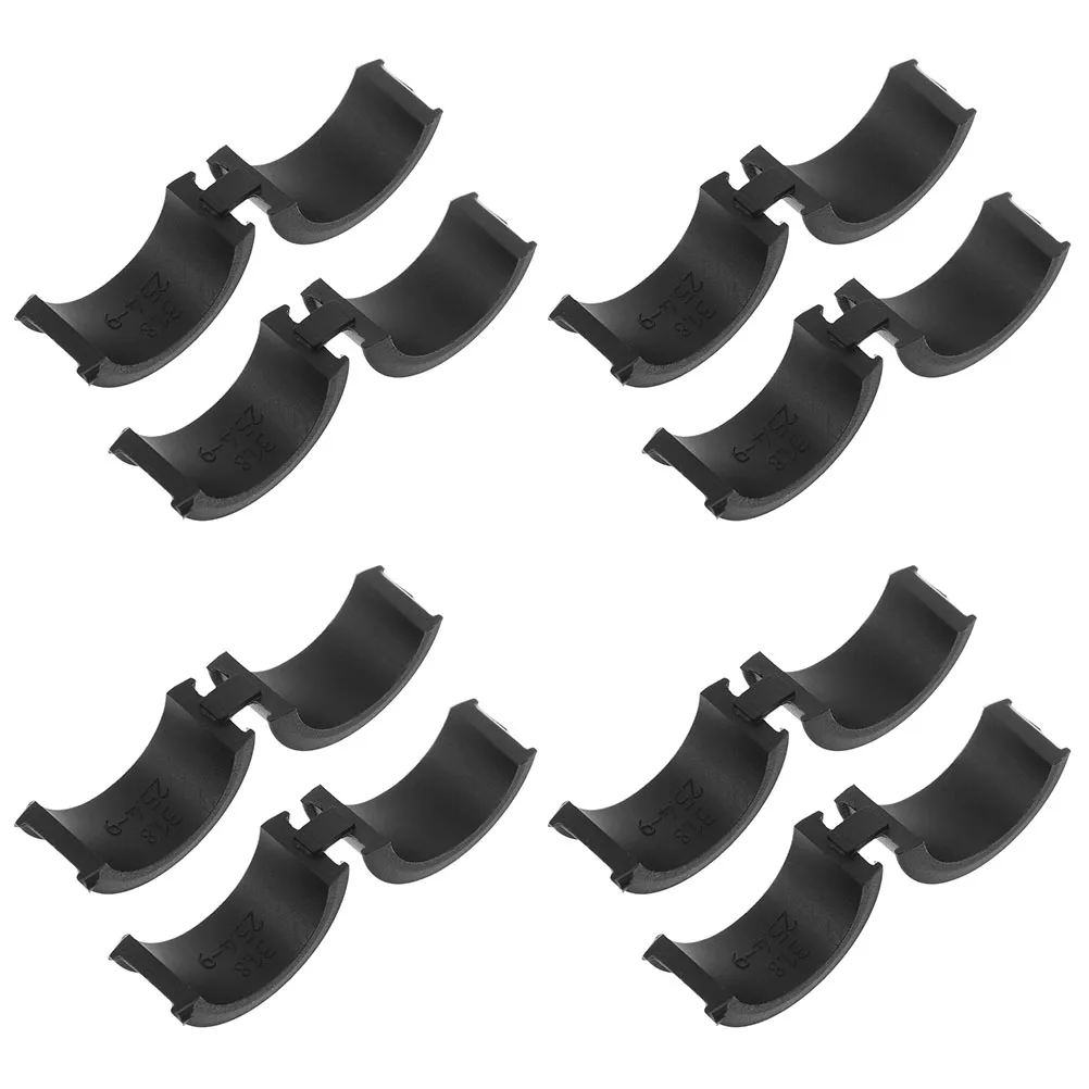 

8pcs Bicycle Handlebar Spacers Gasket Anti-Slip Adjustable Stem Shim Adapters Durable Silicone Bike Handlebar Extenders Spacer