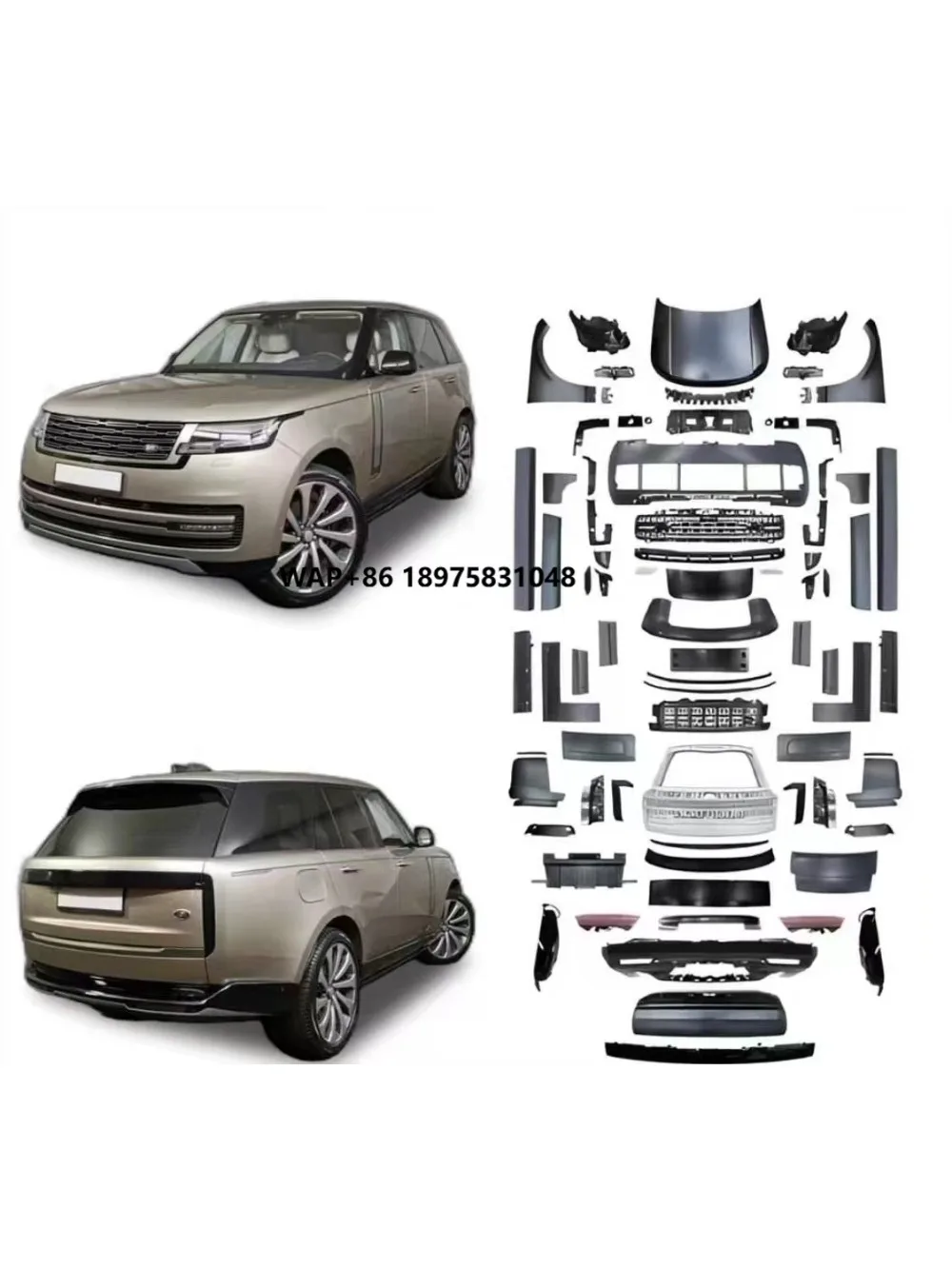 New MSY Body Kit Car Bumper for Vogue 2014 2015 2016 Upgrade to 2022 2018 2019 2020 2021 1:1 Copy 2023 in Body Kit