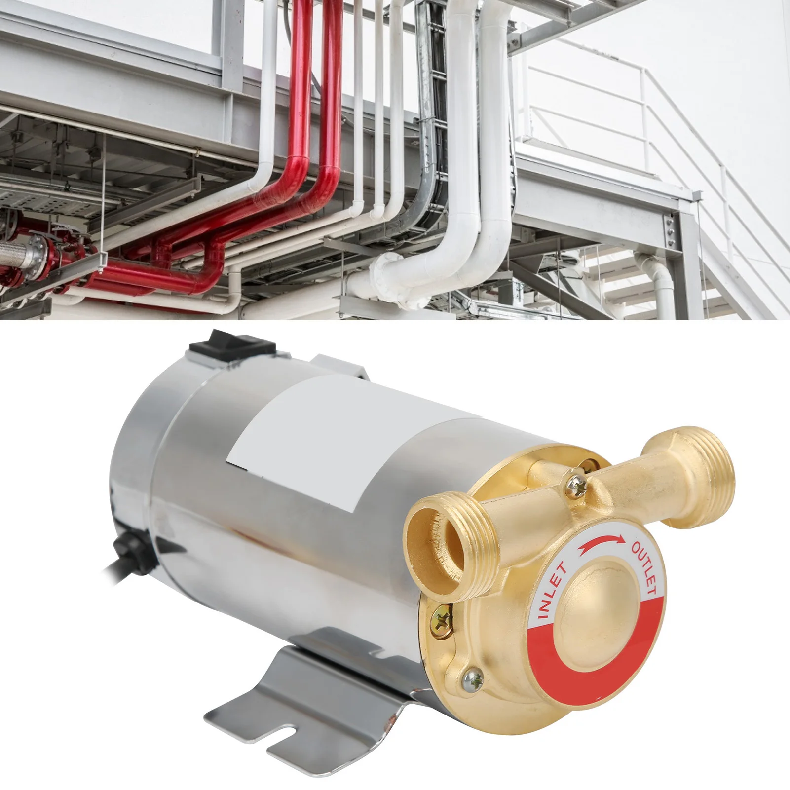 

Бустерный насос Бустерный насос Маленький автоматический бытовой душевой водонагреватель Комплект насосов 100 Вт -100 Силовой подъемный насос