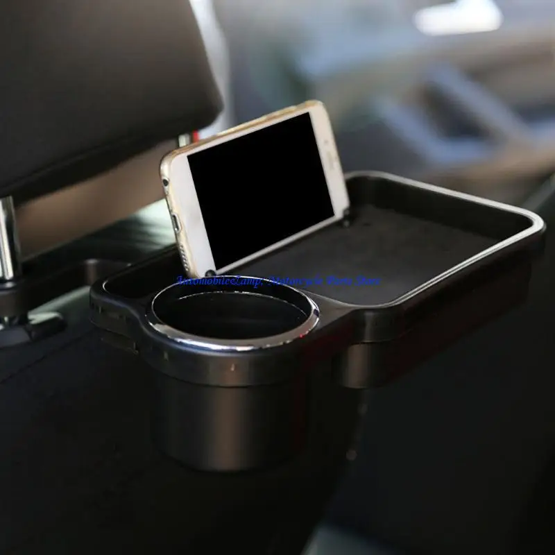 

H7BD Foldable Headrest Tray Auto Headrest Drink Holder Stand