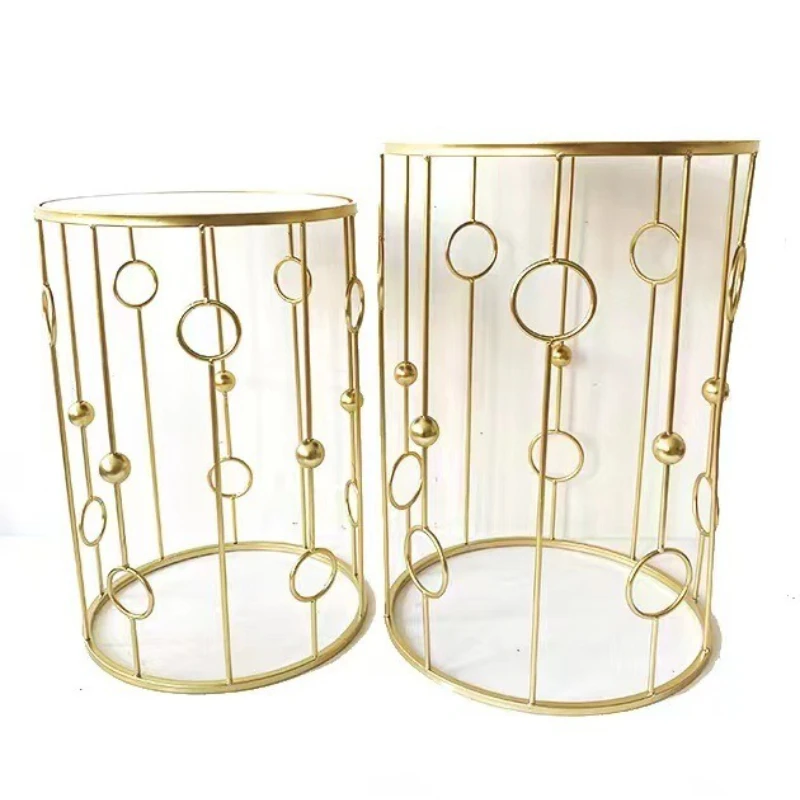 

Round living room wrought iron coffee table set entrance tea table round table