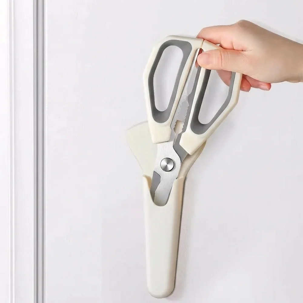 

Многофункциональные кухонные ножницы в немецком стиле из нержавеющей стали, высокопрочные, острые, для разделки костей, разделки рыбы, для работы с продуктами, C2612