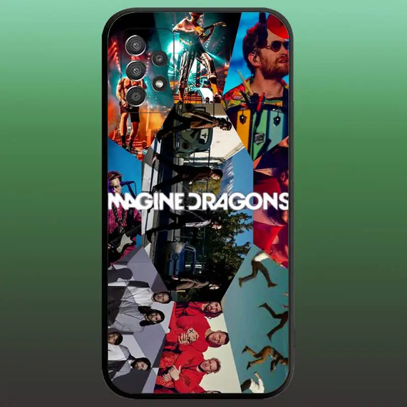 Imagine Dragons Rock band Phone Case for SamsungA 91,80,73,72,71,70,53,52,51,42,41,40,32,31,30,22,21,20,13 S 4G 5G Black case