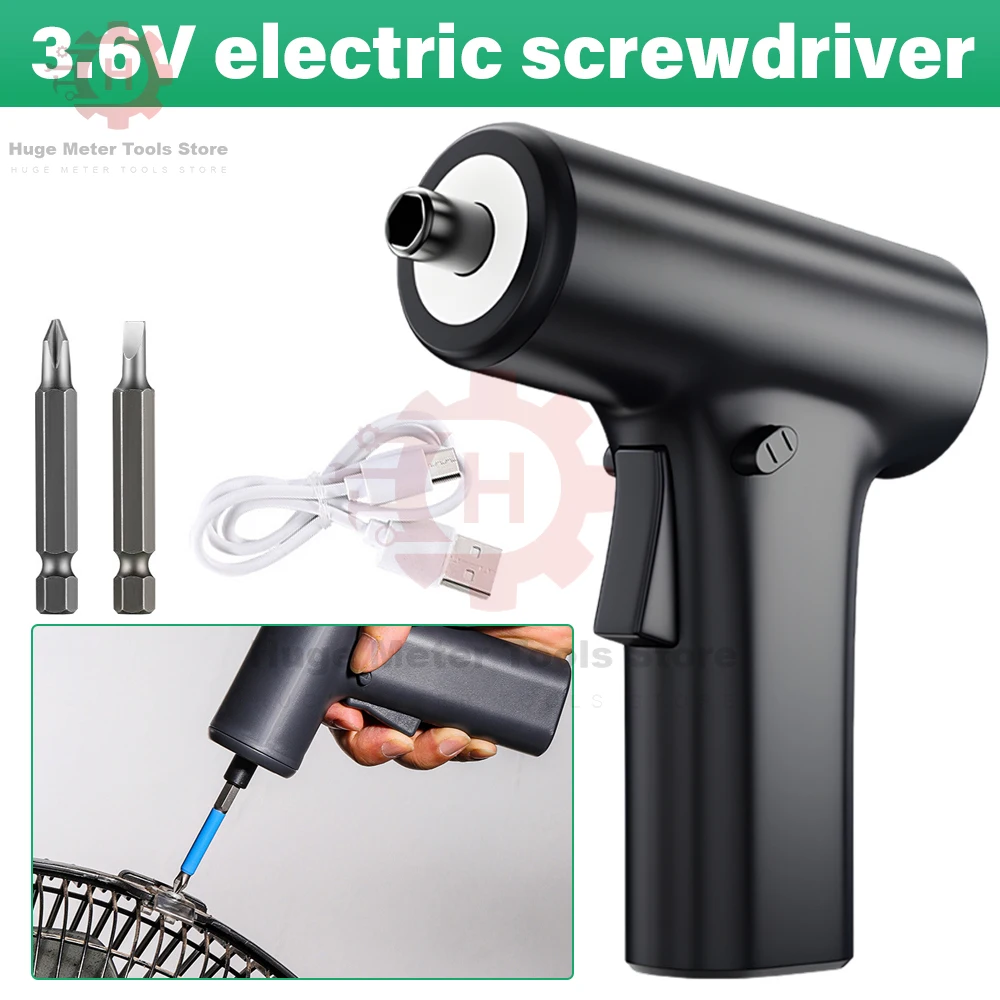 3.6V Brushless Motor Electric Screwdriver Set Cordless Electric Drill Driver Household Small Electric Screwdriver Repair Tools