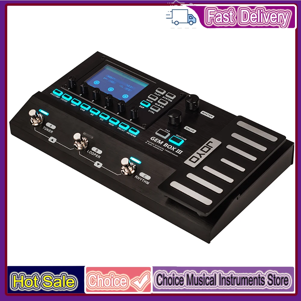 Looper Pedal Guitar - JOYO GEM BOX III Processore Multi-Effetto
