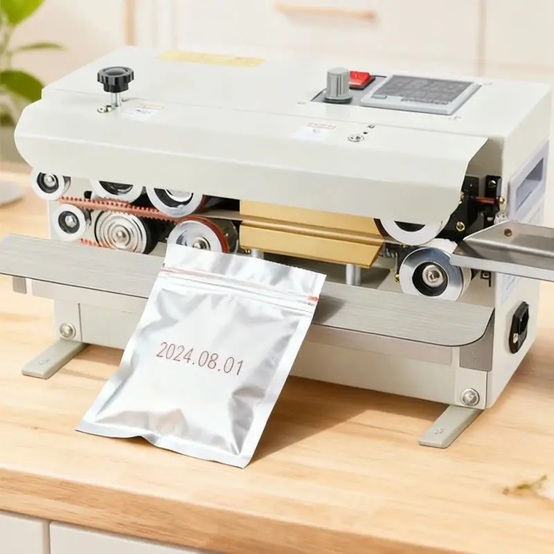 FR-550 Continuous Sealing machine Automatic Tea Mooncake Packaging Bags Sealing Machine Commercial Packaging Bags Heat Sealer