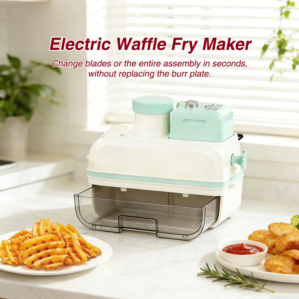 Multifunctional Automatic Slicing Machine Wavy Chips Cutter Potato Lemon Carrot Slice Cutter