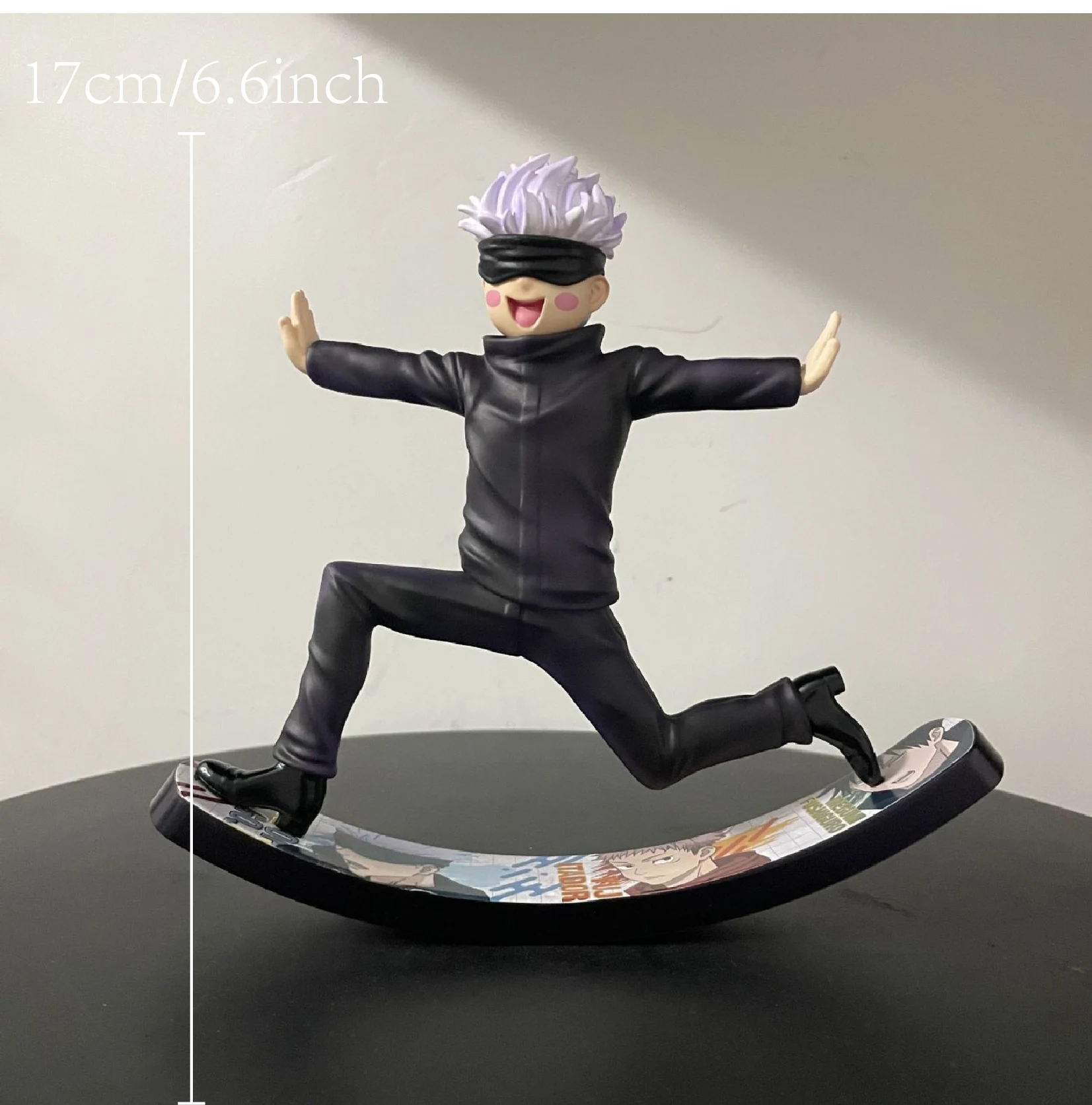 17Cm 6.6 Inch Anime Swing Gojo Satoru Actiefiguren Pvc Standbeeld Desktop Ornamen Collectie Standbeeld Model Decoratie Kamer Bureau speelgoed