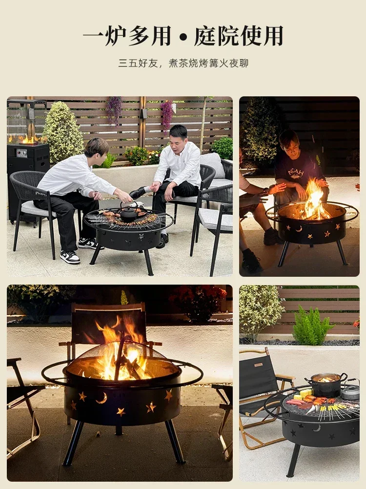 Y Home Indoor Roasting Stove Barbecue Grill Campfire Basin