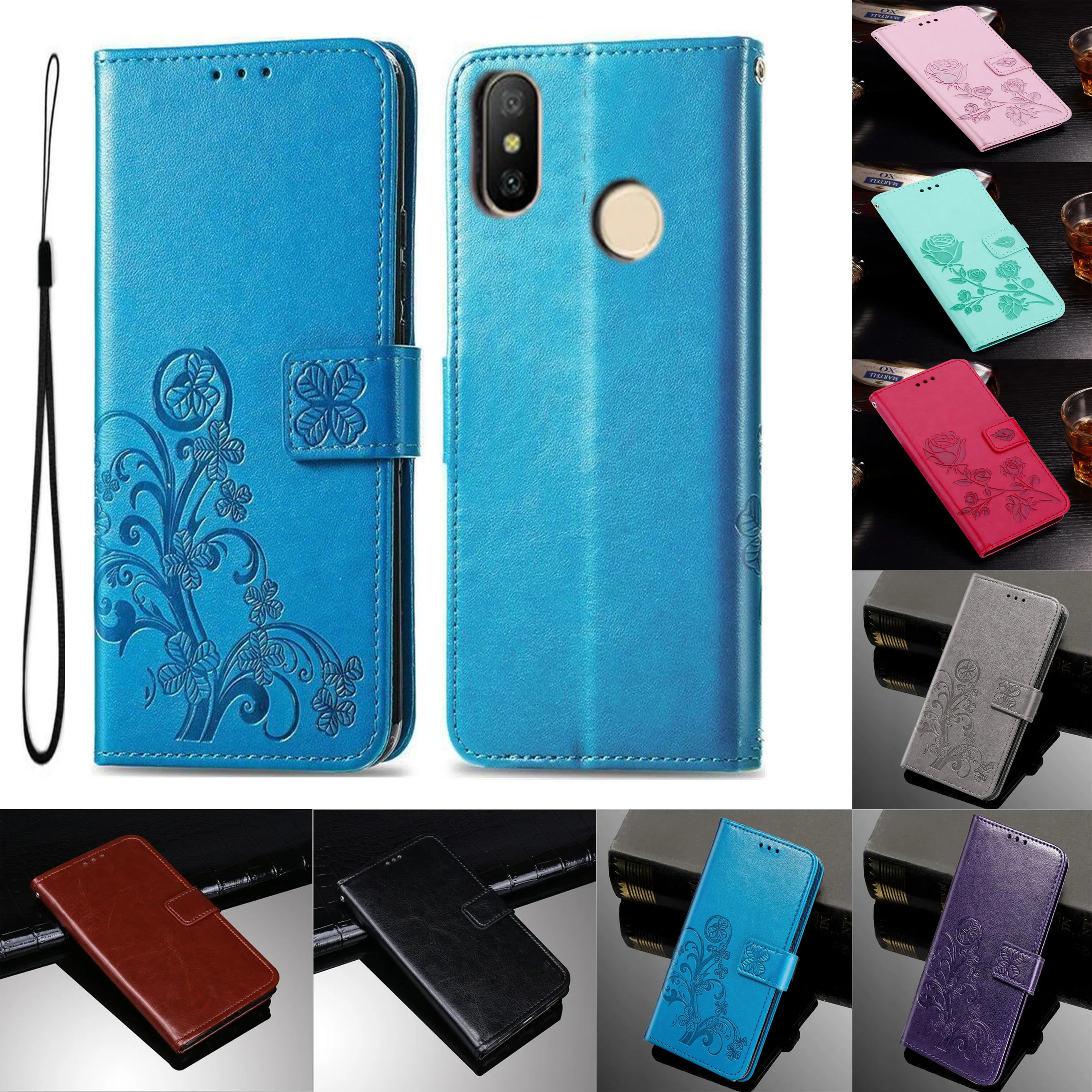 Mi A2 Lite Case For Xiaomi Mi A2 Lite Cover Housing Leather Flip Case Etui Xiaomi Mi A2 Wallet Case MiA2 Mi6X Mi 6X Book Cover