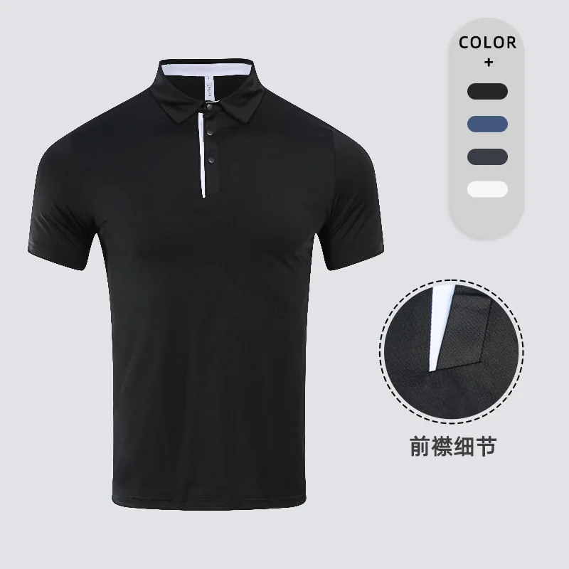 2026 Breathable Business Men Running T-Shirts Gym Fitness Training Male Golf High Quality Sports POLO T-Shirts Oversized Tops