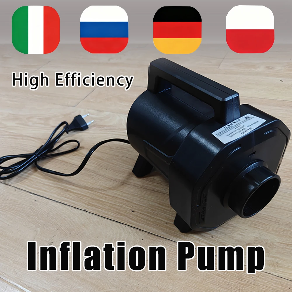 Cordless Portable Electric High-Speed Inflator Pump for Camping Air Bed And Brushed Mat - Efficient Outdoor Gear