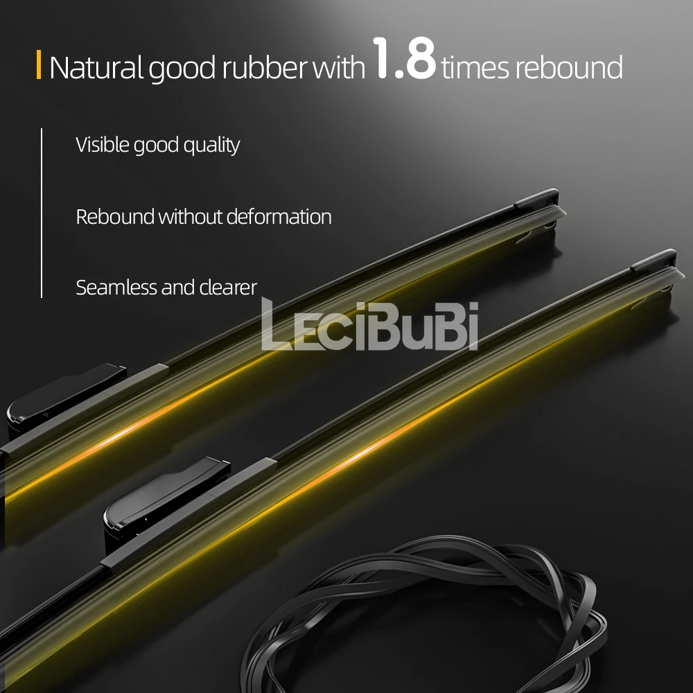 2pcs Front Windshield Windscreen Wiper Blades For Ssangyong Korando Actyon Tivoli Rodius Rubber Brushes Car Accessories 24"+16" view 6