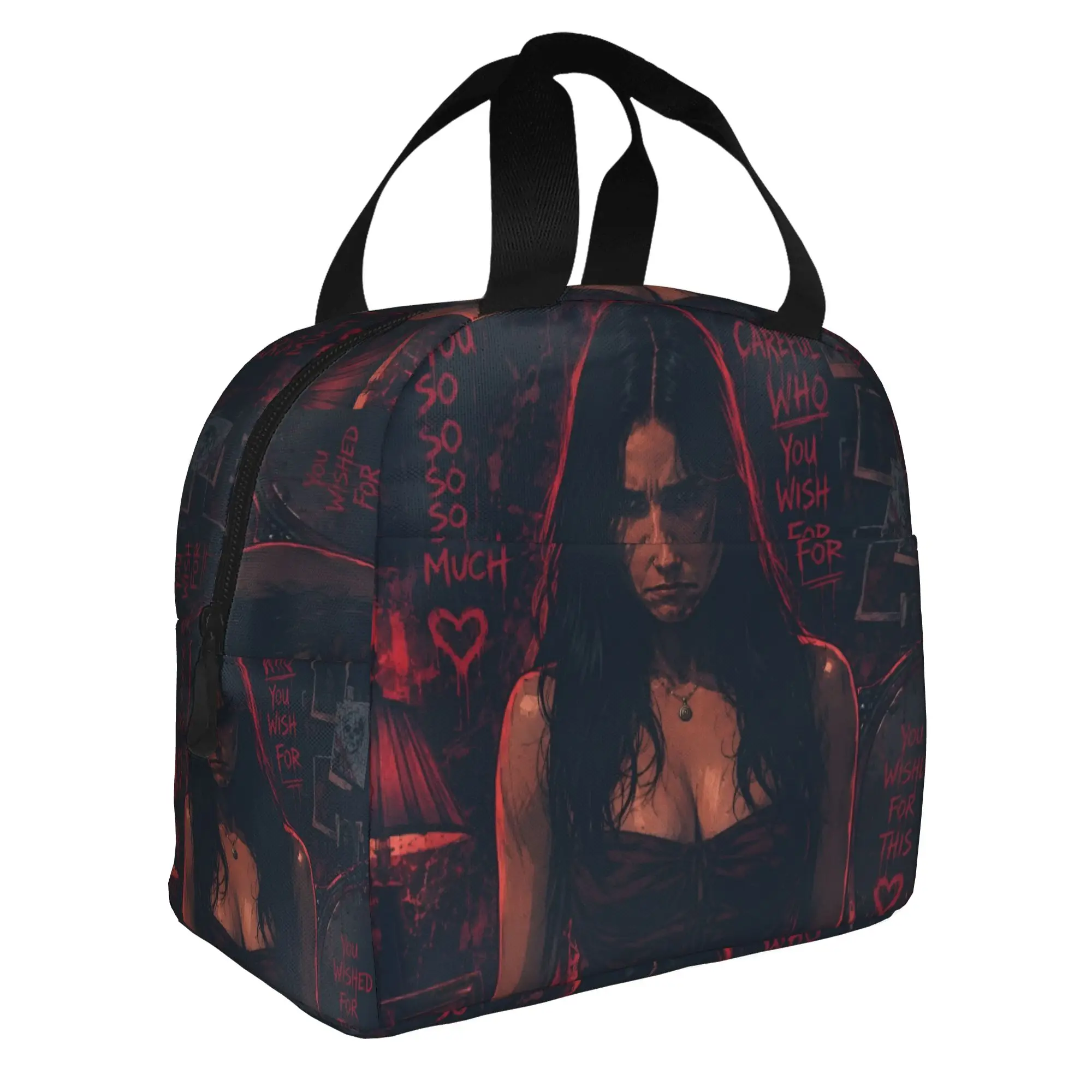 O-Obsessions Lunch Bag Men Women Scary Film Cooler Warm Insulated Lunch Box for Adult Office