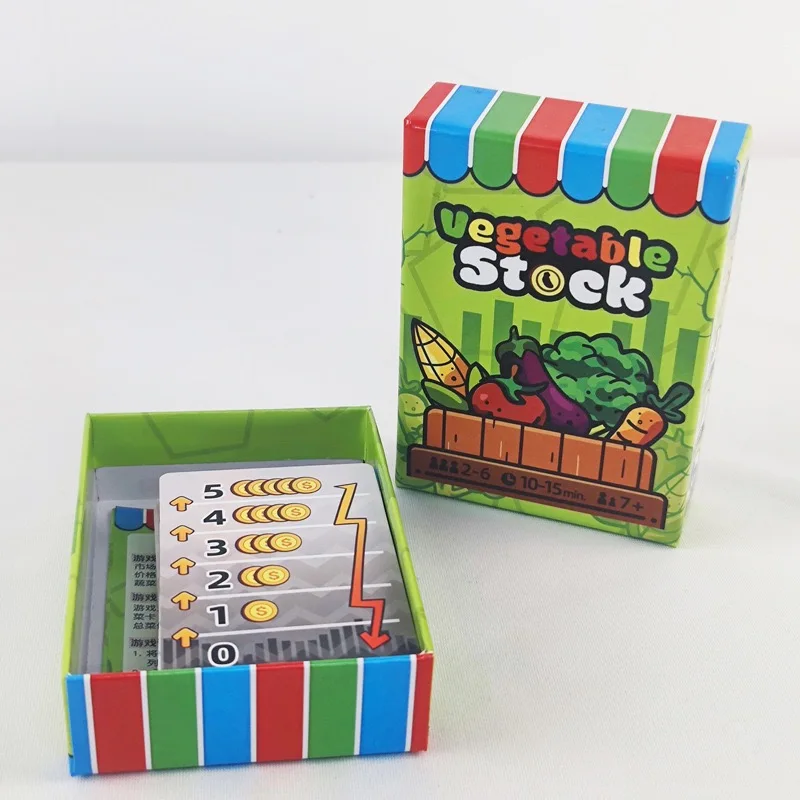 Vegetable Stock Board game cards Same style as Little Farmer scoring Logic thinking game view 2
