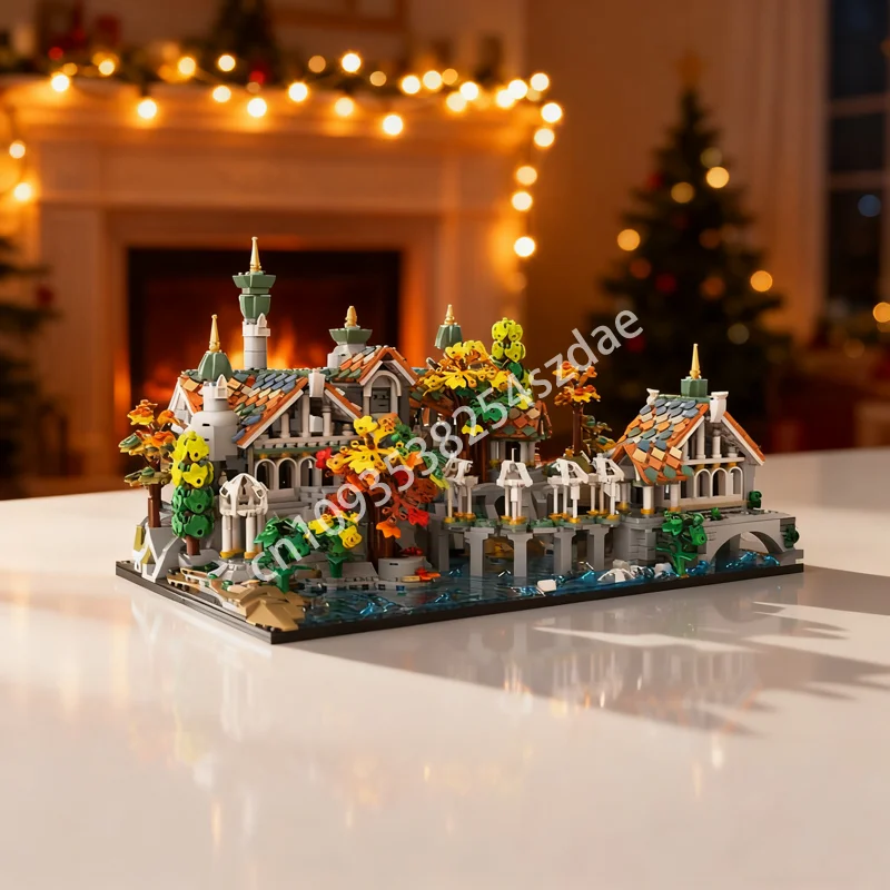 3250 個 MOC リベンデル ミニホビットと主人モデルビルディングブロック建築 DIY おもちゃクリエイティブクリスマスギフト子供の誕生日
