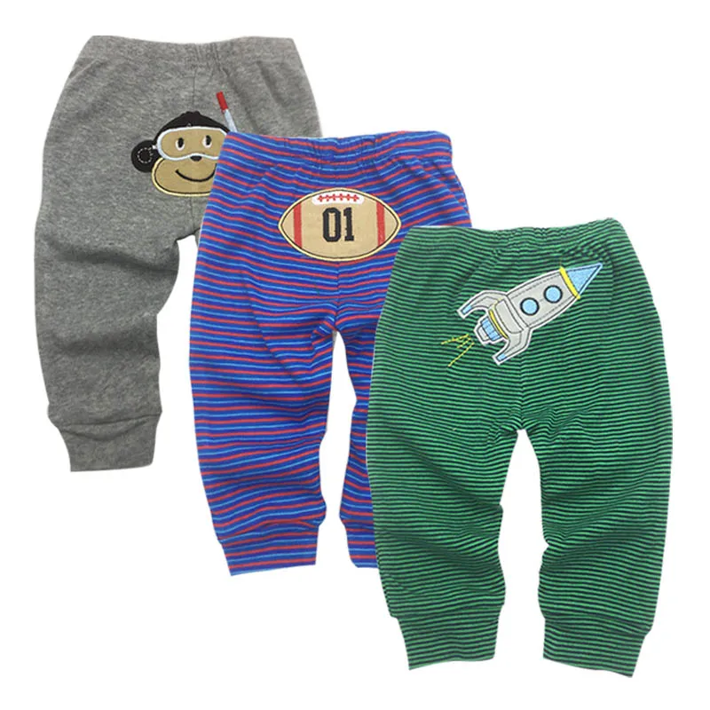 3pcs/lot Baby PP PantsFashion Model Babe Pants Cartoon Animal Printing Baby Trousers Kid Wear Baby Pants 0-24M