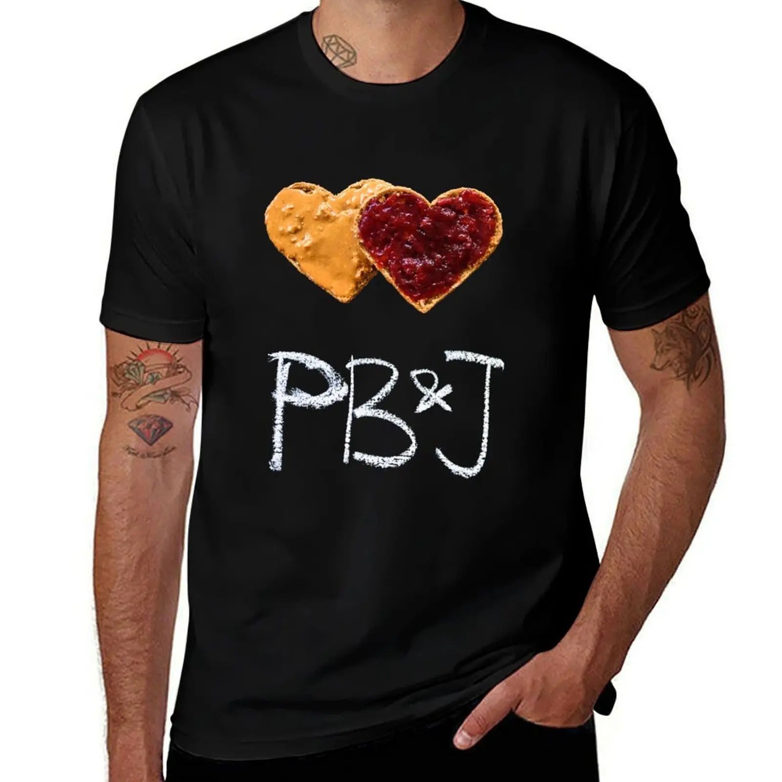 Peanut Butter and Jelly T-Shirt Summer Holiday Casual Tee