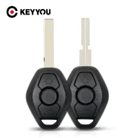 KEYYOU 2 Buttons Car Remote Key Shell Fob Case for BMW E36 E38 E39 E46 E46 E60 E83 E53 X3 X5 Z1 Z2 Z3 Z5 1 3 5 7 Series