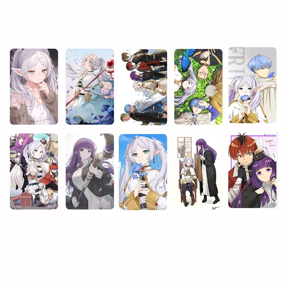 10pcs Kawaii Frieren Anime Stickers Frieren Beyond Journeys End Sticker Waterproof Scrapbooking Himmel Stark Anime Card Decals