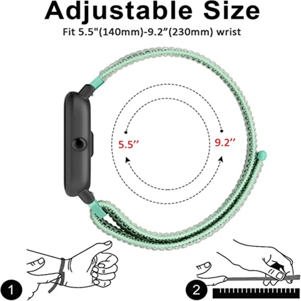 Pulseira de nylon de 20mm 22mm para amazfit gtr 42 47mm/gtr2/2e/3/3 pro/4/gts/gts2/mini/3/4 pulseira para amazfit bip-u-s/stratos 2 2s