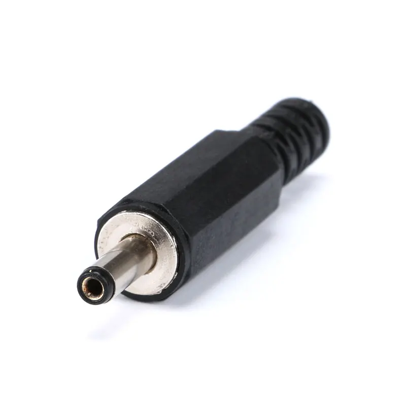 10/5PCS DC Power Male Plug 3.5mm X 1.3mm DC Power Jack Connector 3.5*1.3mm Male Socket Mount Plugs 1A 30V Black Connector