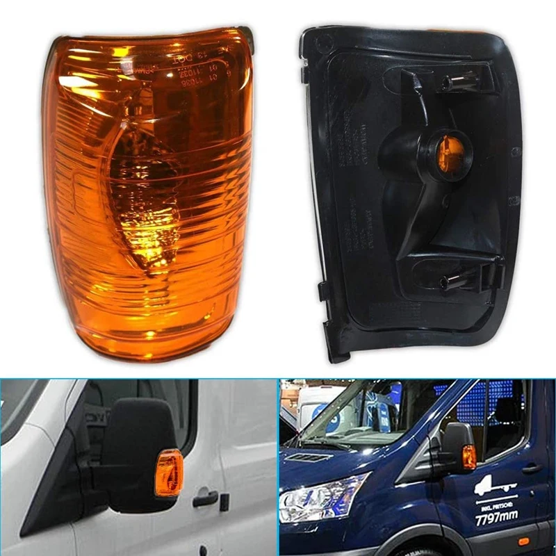 Car Side Mirror Turn Signal Indicator Door Wing Rearview Light For Ford Transit MK8 Tourneo Passenger Van Streetscooter