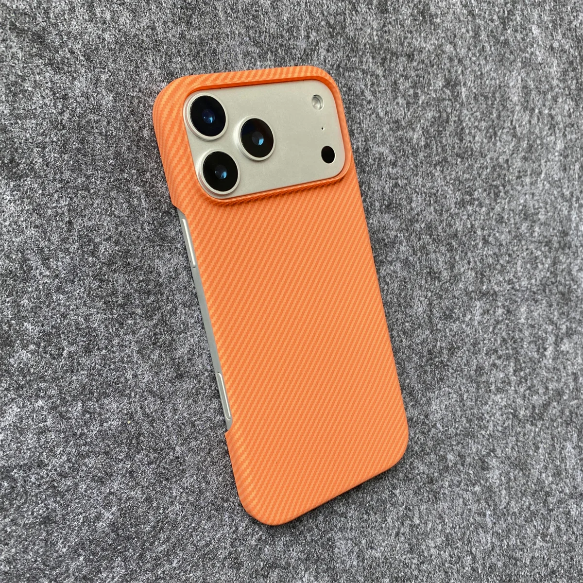 Kohlefaser-Kevlar-Textur, Hartplastik-Handyhülle für iPhone 17 Air 16 15 14 Plus 13 12 11 Pro Max, halbe Packung Schutzhülle